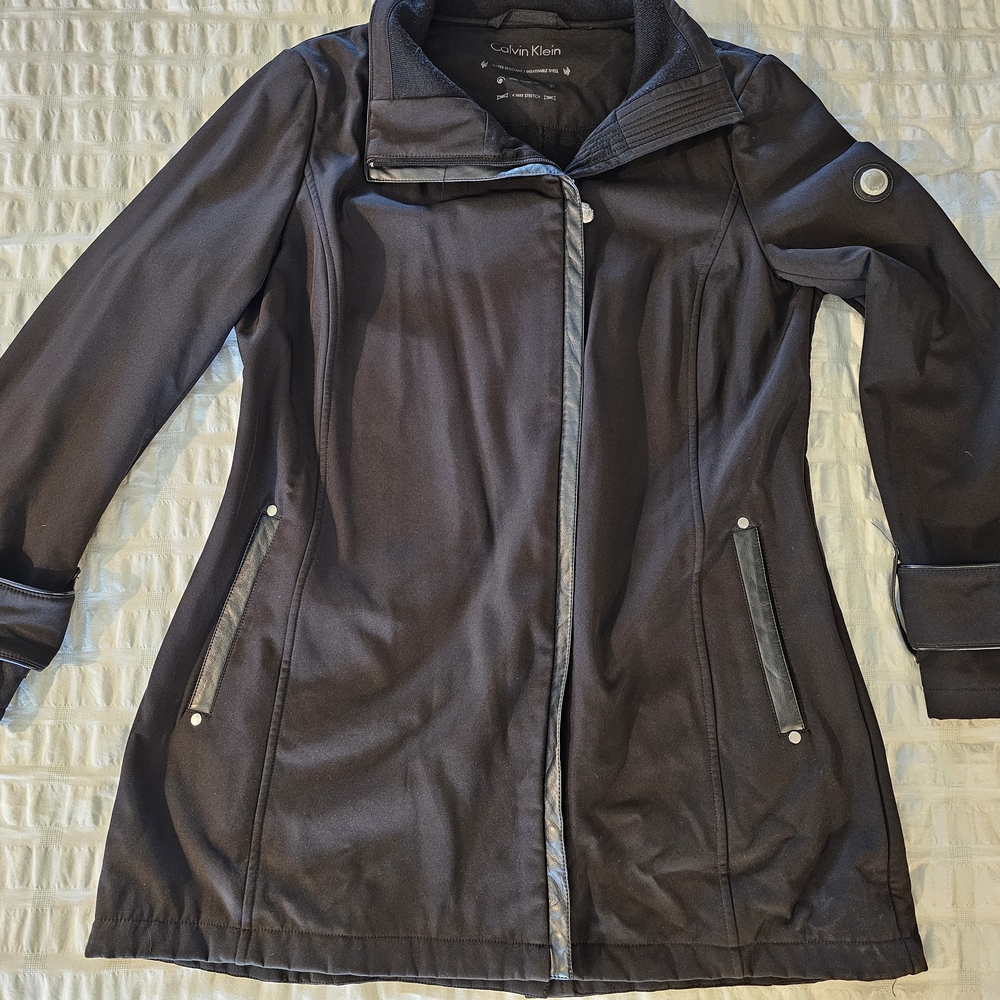 Calvin Klein Women's Black Trench Coat